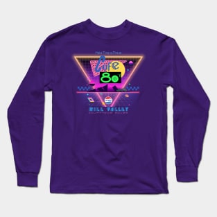 Back to the Future Cafe 80s Retro Shirt Design Long Sleeve T-Shirt